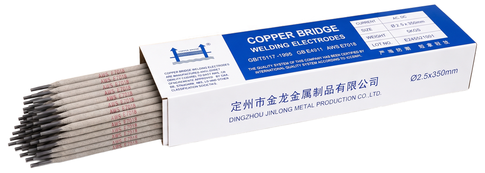 AWS E7018 3/32 in (2.4 mm), 11 lb (5 kg) Box Stick Welding Electrodes – Low Hydrogen, All Position, High Strength, AC/DC Compatible