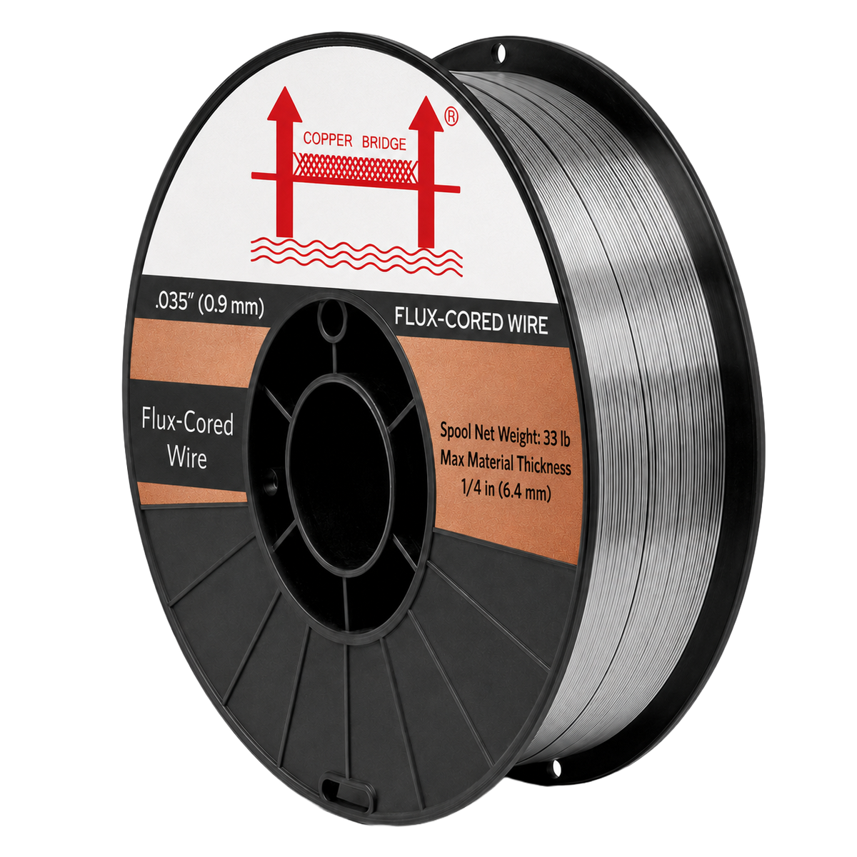 AWS E71T-GS 33 lb (15 kg) Spool Gasless Flux-Cored Wire "Innershield Style"