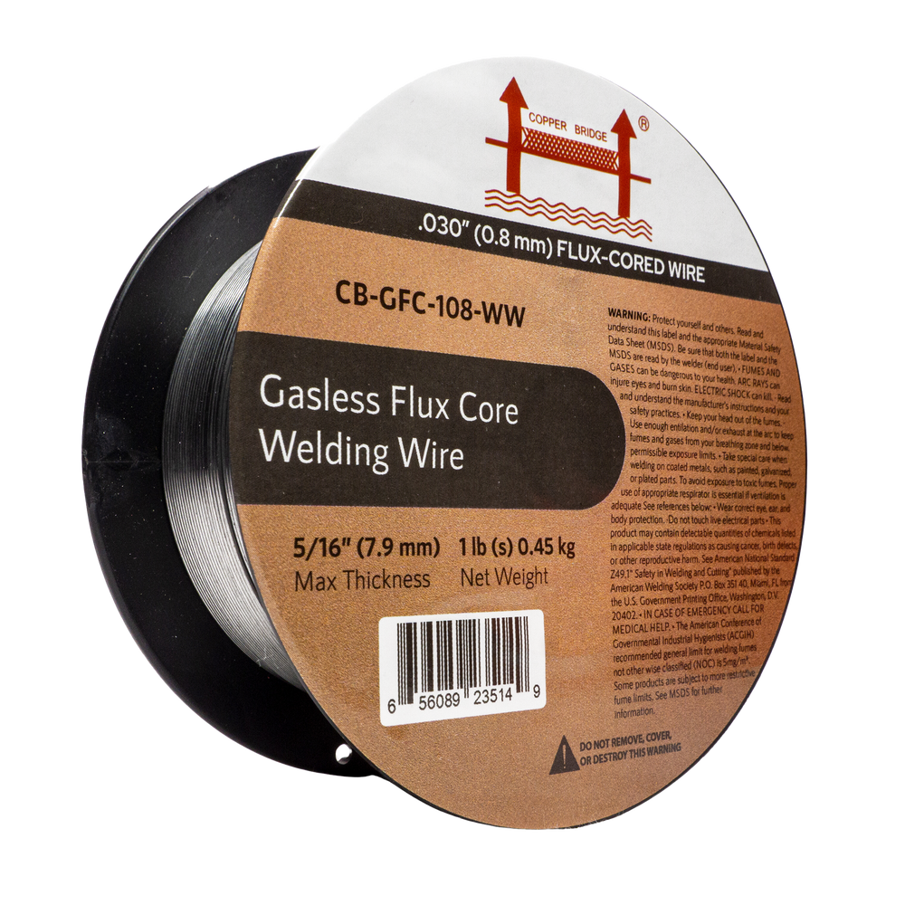 AWS E71T-GS .030 in (0.8 mm) 1 lb (0.5 kg) Spool Gasless Flux-Cored Wire "Innershield Style"
