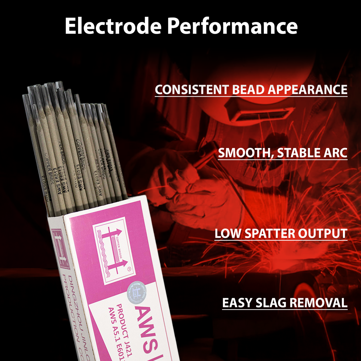 AWS E6013 10 lb (5 kg) Box Stick Welding Electrodes