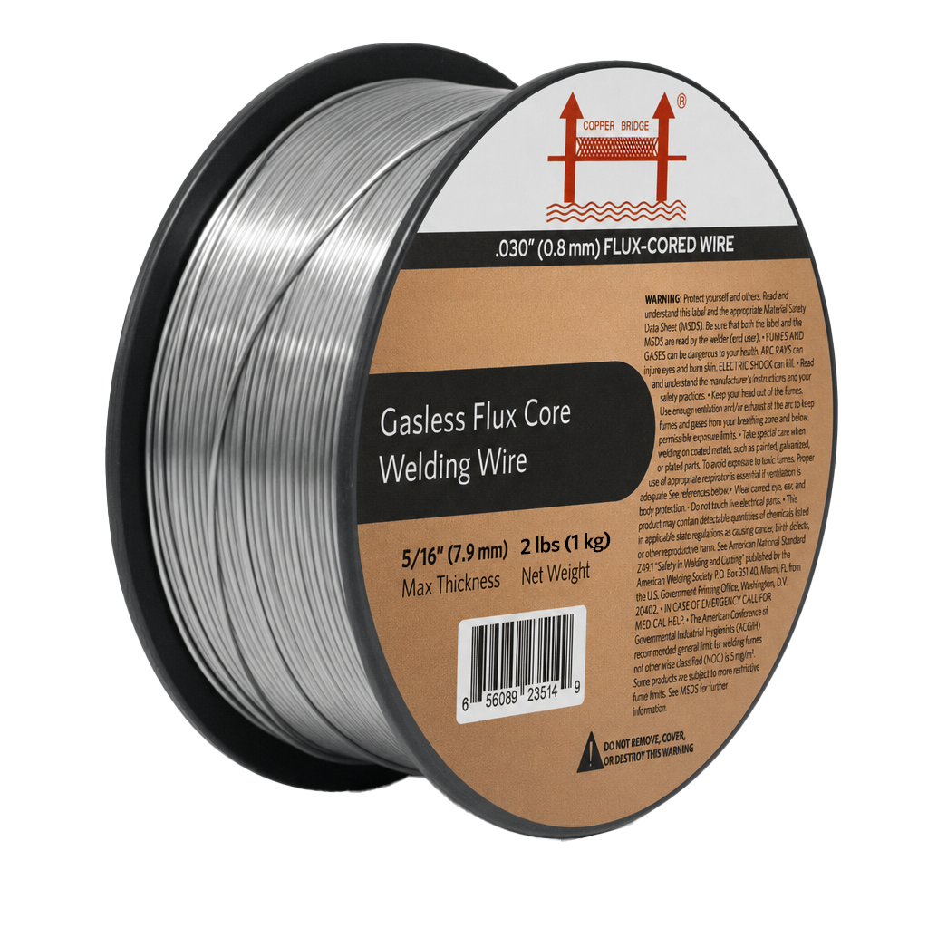 AWS E71T-GS 2 lb (1kg) Spool Gasless Flux-Cored Wire "Innershield Style"
