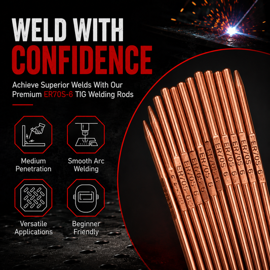 AWS ER70S-6 10 lb (5 kg) Pack TIG Welding Rods