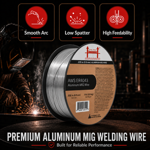 AWS ER4043 .035 in (0.9 mm) 1 lb (0.5 kg) Spool Aluminum MIG Wire