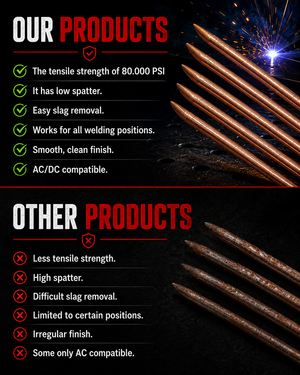 AWS ER70S-6 10 lb (5 kg) Pack TIG Welding Rods