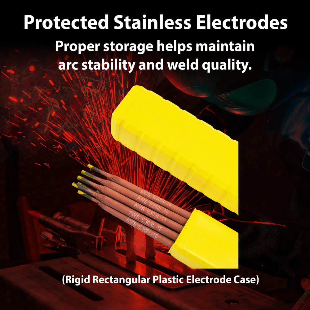 AWS E308L-16 1/8 in (3.2 mm), 2 lb Box Stainless Stick Electrodes