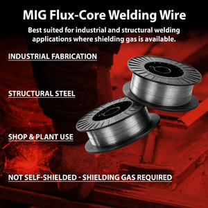 AWS E71T-1C .045 in (1.2 mm), 33 lb (15 kg) Spool, Dual Shielded Flux-Cored Wire