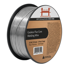 AWS E71T-GS .035 in (0.9 mm) 2 lb (0.9 kg) Spool Gasless Flux-Cored Wire "Innershield Style" – No Gas Needed, Outdoor Ready, Wind Resistant